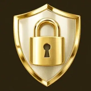 Shield with padlock — Roospin