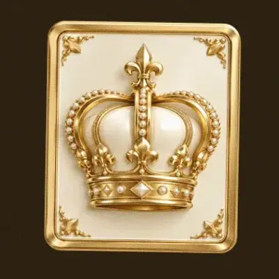 Crown emblem card — Roospin