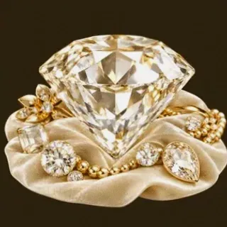 Faceted diamond gemstone — Roospin