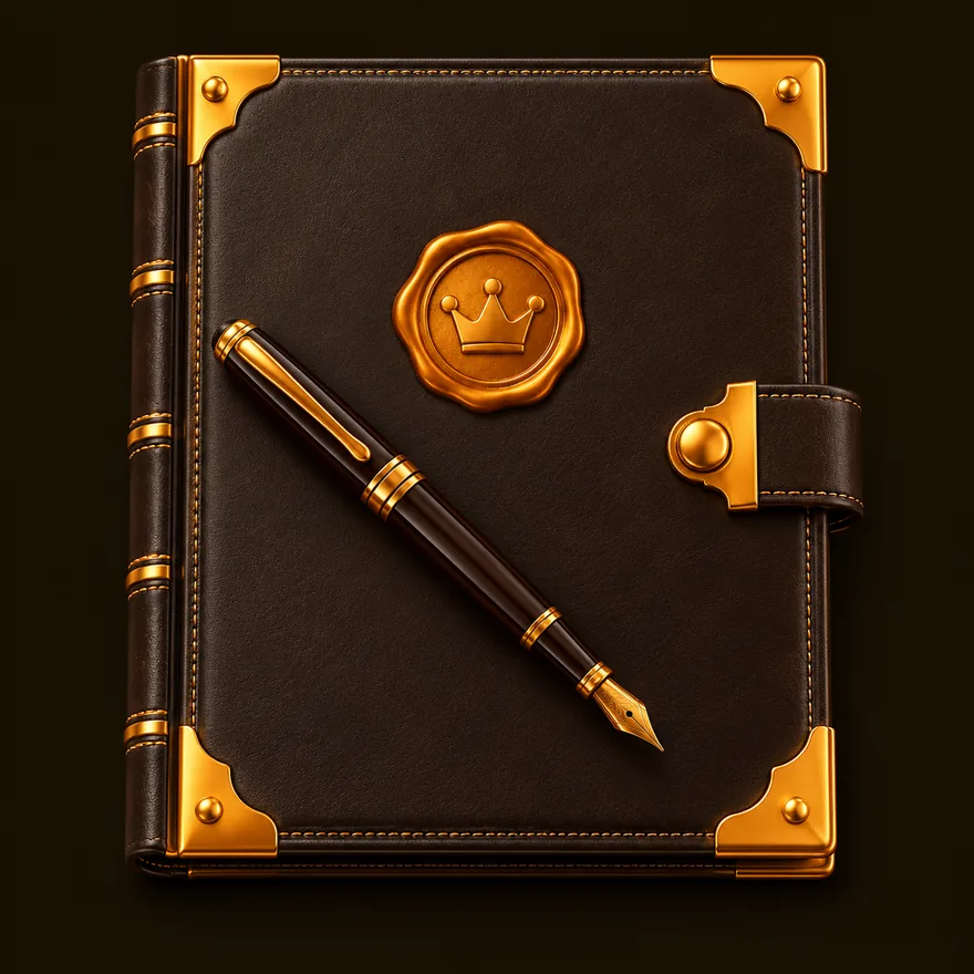 Leather casino ledger — Roospin