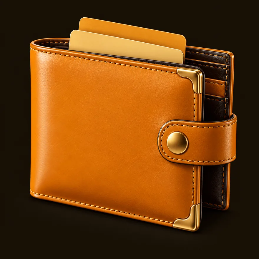Leather wallet — Roospin