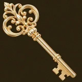 Ornate antique key — Roospin
